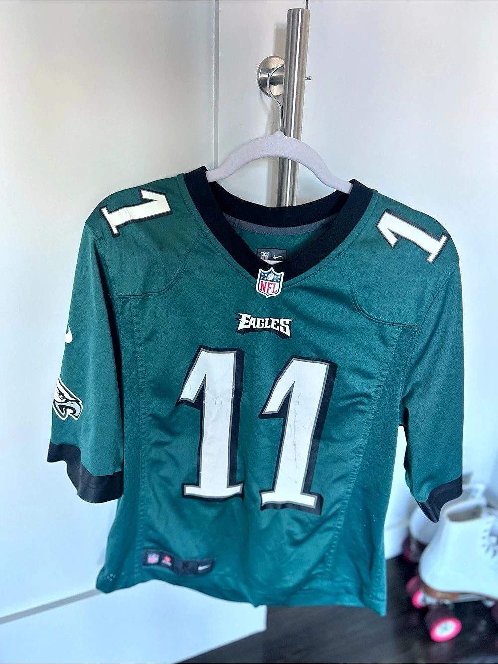 NFL Philadelphia Eagles Carson Wentz #11 jersey Eagles #11 Green Jersey
